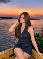 Indigo Denim Halter Mini Dress