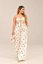 Polka Dot Bow-Front Co-Ord Set