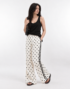 Polka Dot Wide-Leg Pants by Crostia