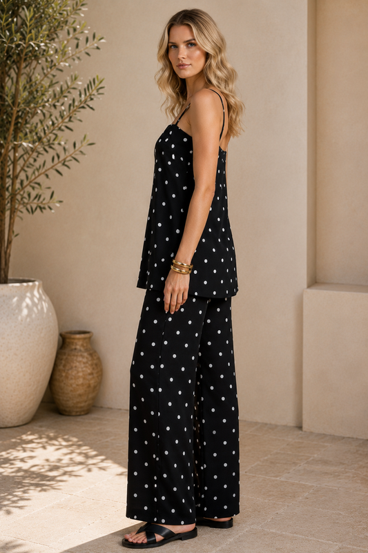 Black Polka Dot Co-Ord Set