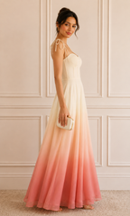 Ombré Corset Maxi Dress