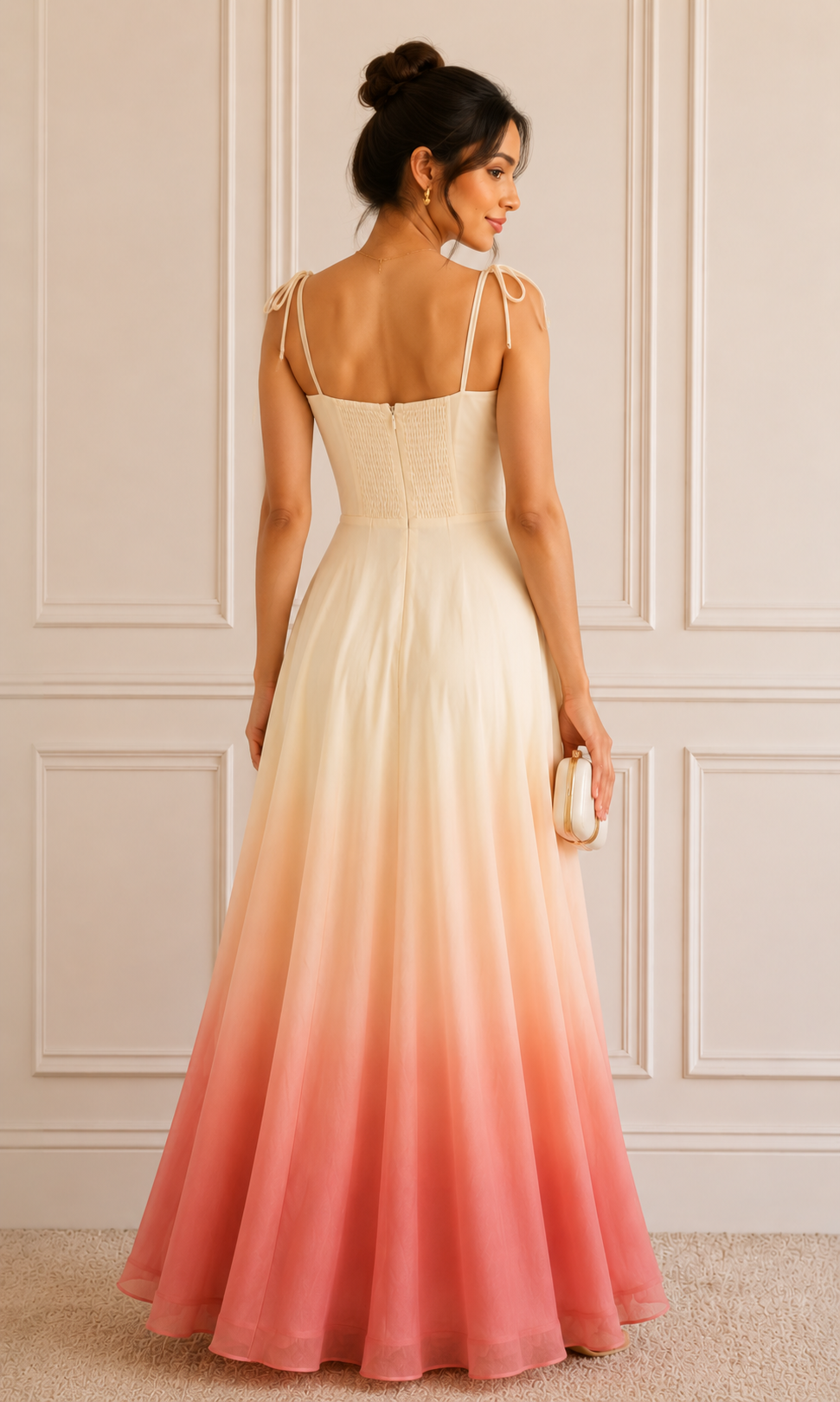 Ombré Corset Maxi Dress