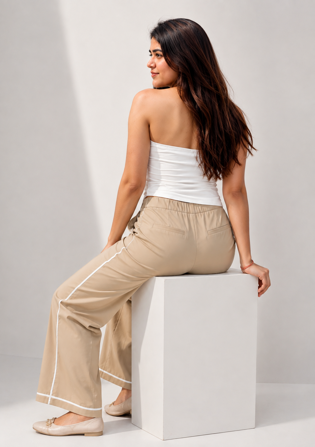 Tailored Wide-Leg Trousers