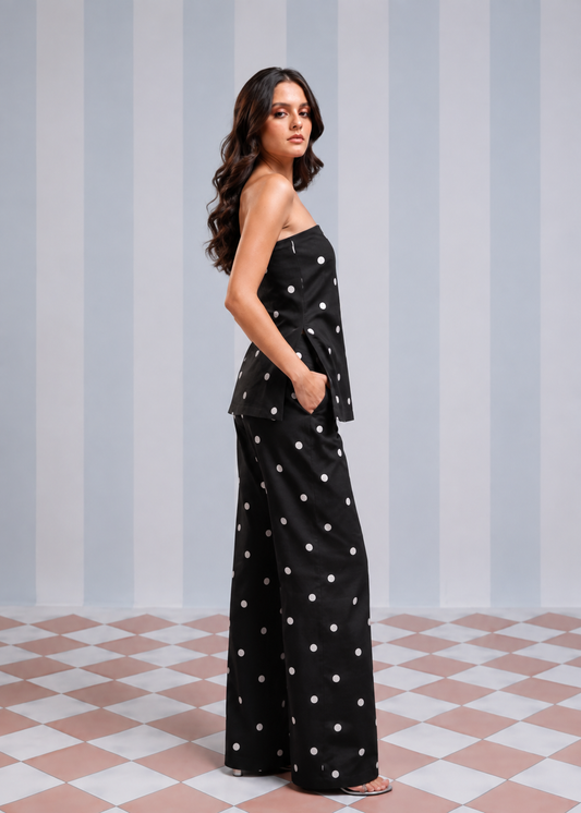 Black Polka Dot Co-Ord Set