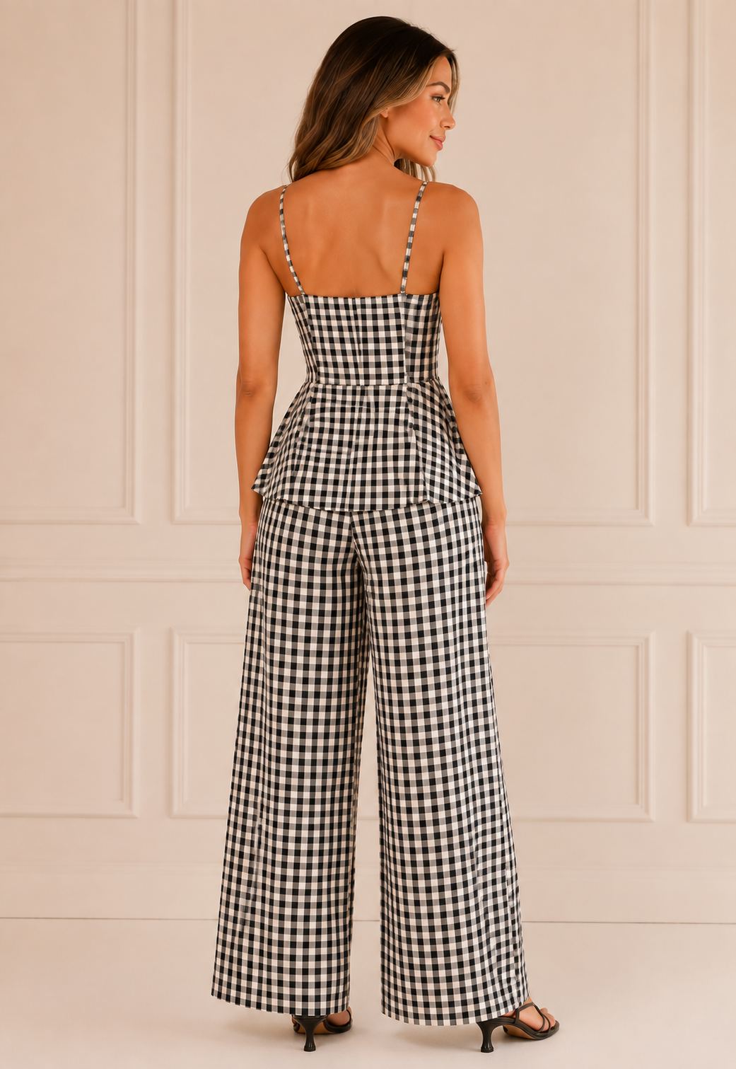 Black & White Gingham Co-Ord Set