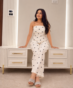 Ivory Polka Cord Set