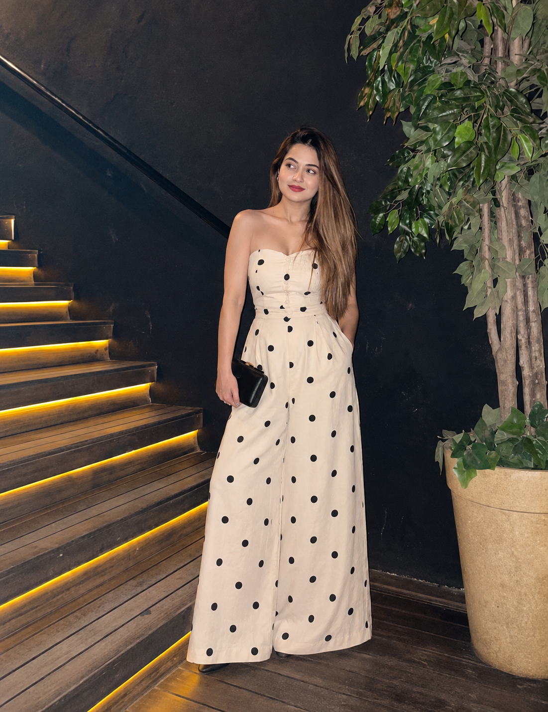 Polka Dot Wide Co Ords Set