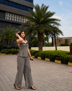Black & White Gingham Co-Ord Set