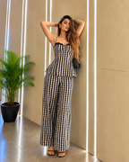 Black & White Gingham Co-Ord Set
