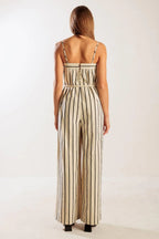 Siena Stripe Tie-Waist Jumpsuit