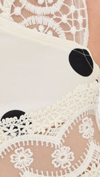 Amelia Polka Dot Lace Mini Dress