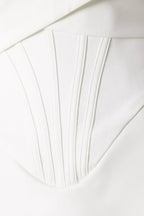 Ivory Off-Shoulder Corset Mini Dress