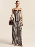 Black & White Gingham Co-Ord Set
