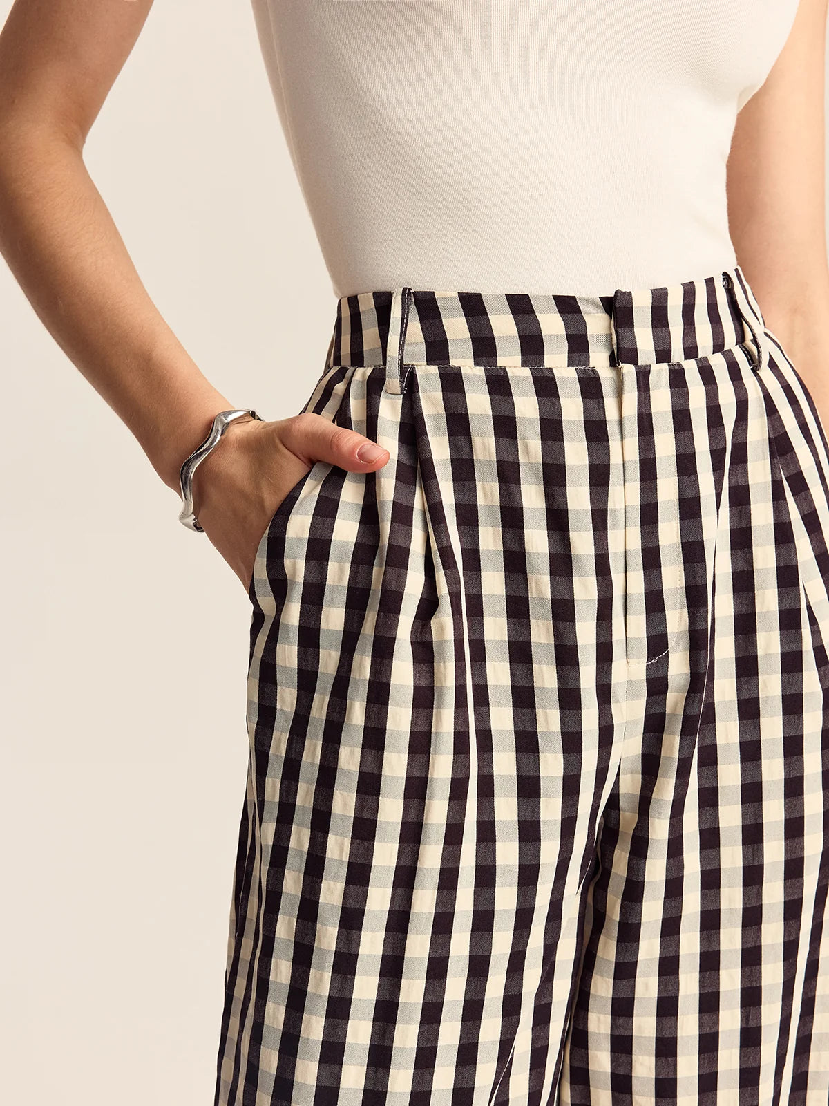 Black & White Gingham Co-Ord Set