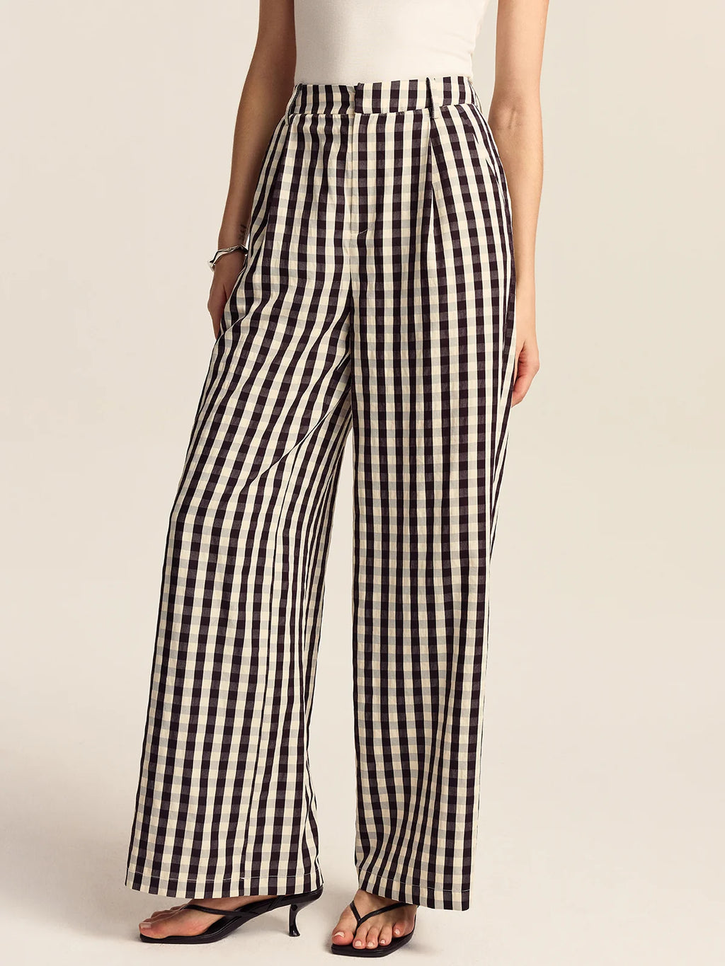 Black & White Gingham Co-Ord Set