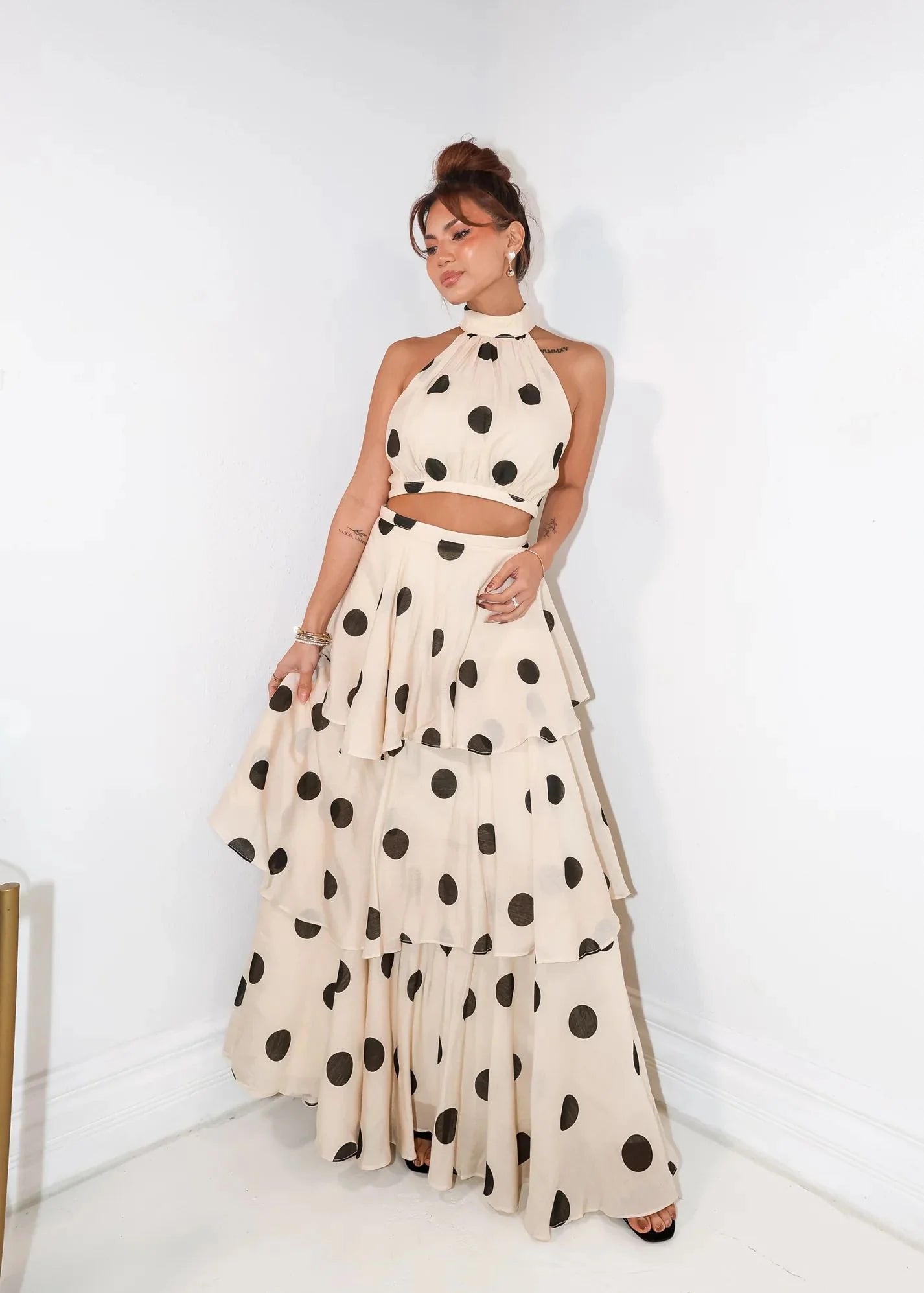 IVORY POLKA LUXE CO-ORD SET