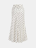 Polka Dot Lace Trim Cami Top & Skirt Sets